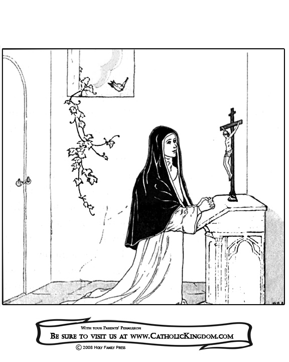 179 Simple St Rose Of Lima Coloring Page for Kids